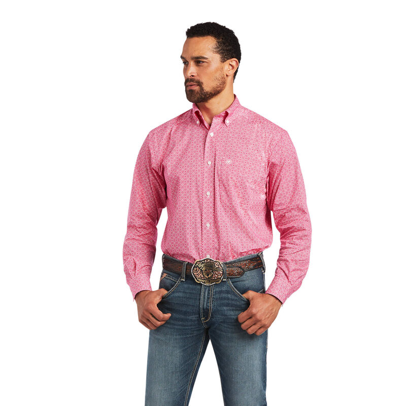 Camisas Ariat Malachi Stretch Classic Fit Rosas Hombre - Chile 374-PAEWTB